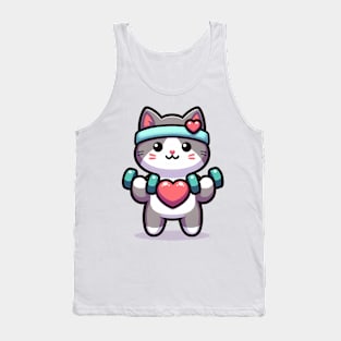 Kitty's Heartfelt Fitness Boost Tank Top